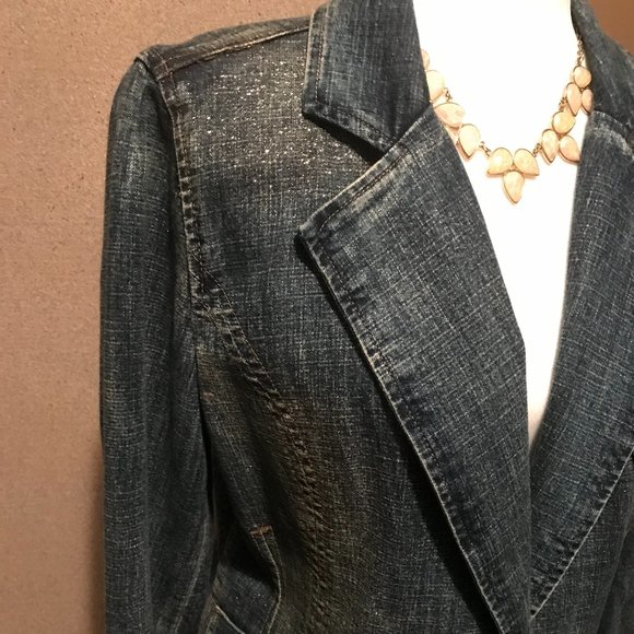 Blingy Jean Jacket - Picture 2 of 12